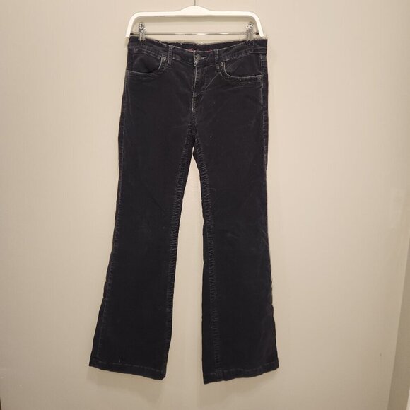 Paper Denim & Cloth Pants Navy Corduroy Bootcut Low Rise Y2K 90's Fall - Size 28 - Picture 1 of 7